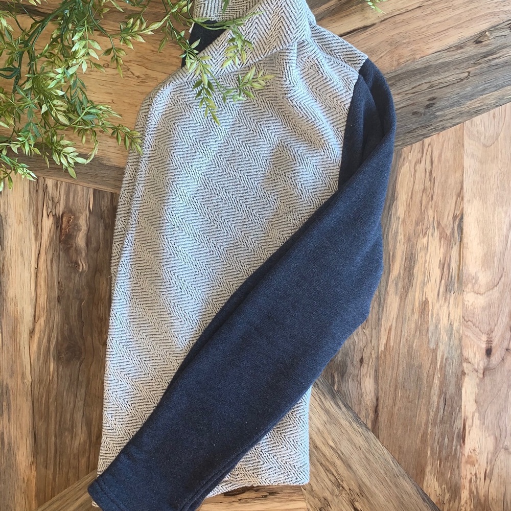 White & navy sweater, LOFT!